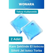 Wonara #cepsobası Deluxe Soğuk Havada Sihirli Kışlık Avuç Içi Yeniden Kullanımlı Kare Şeklinde Jel Isıtıcı