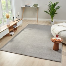 Halımax Seyran Halı Bali 4500 Gri Yumuşak Dokulu Halı Salon Mutfak Koridor Yolluk Dokuma Makine Halısı