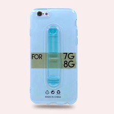 FRY iPhone Se3-Se2 Iphone 8-7 Kılıf Selfie Yüzüklü Şeffaf Silikon KILIF-(5775)