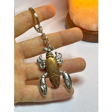 Akrep Oynar Bacaklı Bronz Renk Metal Anahtarlık 🦂