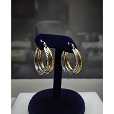 Jadem Gold Paslanmaz Çelik Burgu Küpe