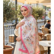 Revam Collection Retro Desenli Pamuk Şal Ilham Serisi Fuşya Karışık Renkli