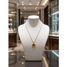 Jade'm Gold Paslanmaz Çelik Dört Yapraklı Yonca Kolye