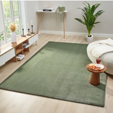Halımax Seyran Halı Bali 4500 Yeşil Yumuşak Dokulu Halı Salon Mutfak Koridor Yolluk Dokuma Makine Halısı