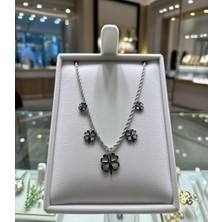 Jade'm Gold Çelik Dört Yapraklı Yonca Kolye