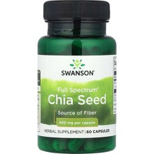 Swanson Full Spectrum® Chia Tohumu, 400 Mg, 60 Kapsül