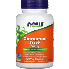 Now Foods Cinnamon Bark 600 Mg 120 Bitkisel Kapsül