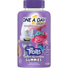 One A Day Kids Trolls Multivitamin Gummy, Kids Vitamins 180 Tablet