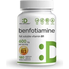 Deal Supplement Benfotiamine B1 Thiamine 600 Mg- 180 Veg Capsules