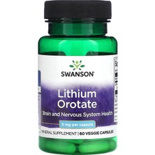 Swanson Lityum Orotat, 5 Mg, 60 Veg.kapsül.usa Menşei.dmmedicine\'den
