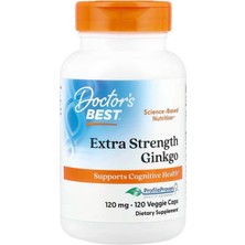 Ginkgo Ekstra Strengt.h 120 Mg 120 Veggie Capsules