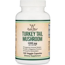 Double Wood Turkey Tail Mushroom 1000 Mg 120 Veggie Capsules