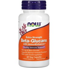 Now Foods Beta-Glucans, With Immunenhancer, Extra Strength, 250 Mg, 60 Veg Capsules
