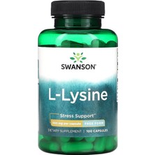 Swanson L-Lysine 500 Mg 100 Kapsül.usa Menşei.dmmedicine\'den