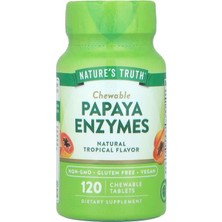Nature's Truth Chewable Papaya Enzymes, Natural Tropical, 120 Chewable Tablets
