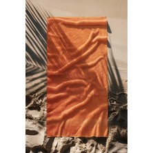 Ellaline Turuncu Plaj Havlusu %100 Pamuk Sertifikalı Deniz & Havuz Havlu 70X140CM