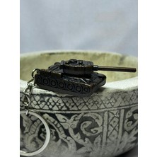 Tank Oynar Kafalı Metalik Bronz Renk Metal Anahtarlık🧨⚔️💣🛡️