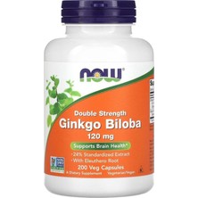 Now Foods Ginkgo Biloba Double Strength 120 Mg 200 Veg Kapsül