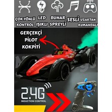 Yıldırım Oyuncak Uzaktan Kumandalı Buharlı LED Işıklı Şarjlı Sesli 2.4 Ghz Çok Yönlü Hareket Kabiliyetli 15 cm Drift Yarış Arabası