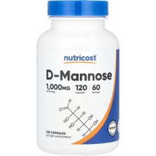 Nutricost D-Mannose 1000 Mg 120 Kapsül