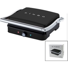 Ankaverse Siyah Izgara ve Tost Makinesi Ayarlanabilir Isı 180 Derece Açılabilir Üst Gövde SSM-2571 (5286)