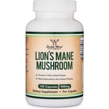 Double Wood Lions Mane Mushroom 500MG 120 Capsule