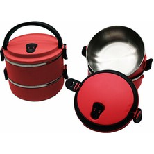 Ankaverse Sefer Tası Yemek Termosu Saklama Kabı Termosu 2li - Koyu Pembe (5286)