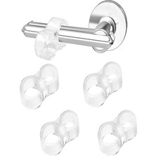 Ecovibe Kapı Kolu Stoperi 4'lü Silikon Duvara Çarpma Önleyici Esnek Kulp