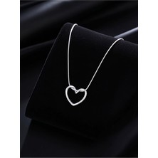 Jadem Gold 316L Çelik Boş Kalp Model Kadın Kolye