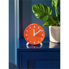 Decoroma Mandalina Saat | Dekoratif Turuncu Masa Üstü Saat – Sessiz Mekanizmalı