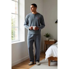 Benerly Erkek Bisiklet Yaka Standart Kol Regular Fit Örme Büyük Beden Pijama Takımı Fonksiyonel Şık