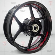 Beta Moda Hub Motosiklet Jant Şeridi Goldwing Kırmızı Sağ-Sol/ön-Arka