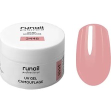 Runail Professional Protez Tırnak Jeli Uv Builder Gel Rose Petal Nude Pembe 15GR. 3448