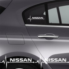 Beta Moda Hub Nissan Gt-R Için Uyumlu Aksesuar Oto Ritim Sticker 2 Adet 20*9 cm