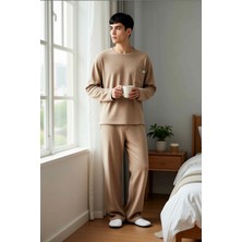 Benerly Erkek Bisiklet Yaka Standart Kol Uzun Kollu Regular Fit Örme Pijama Takımı Fonksiyonel Şık