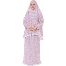 Kadın Dantel Detaylı Çiçek Desenli Namaz Elbisesi Takımı – Tesettür