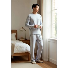 Benerly Erkek Bisiklet Yaka Standart Kol Uzun Kollu Regular Fit Örme Pijama Takımı Fonksiyonel Şık