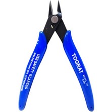 Tograt - Yan Keski Tel Kesme Makası Kablo Kesici Elektronikçi Tip (Model: 170) - Mavi