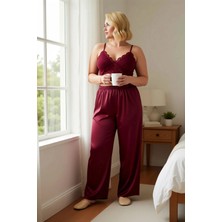 Benerly Kadın V Yaka Kolsuz Regular Kalıp Saten Dokuma Pijama Takımı Fonksiyonel Dayanıklı Estetik