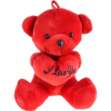 Mixoyuncak Oyuncak Pelüş Ayı Oturan Kırmızı Ayı 20 cm