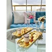 Ahir Ticaret Paslanmaz  Çelik Kelebek Aksesuarlı Baton Sunum Tepsisi 6'lı