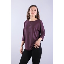 Mckanzie 1416-Y Dirsek Kol Düz Bluz