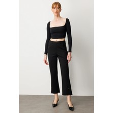 Ekol Paçası Taş Detaylı Pantolon 1089