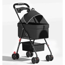 Nunbell Evcil Hayvan Taşıma Arabası (Bell) - Siyah