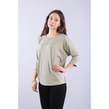 Mckanzie 1416-Y Dirsek Kol Düz Bluz