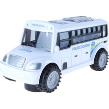 Mixoyuncak Oyuncak Otobüs Işıklı Sesli Polis Otobüsü 20 cm
