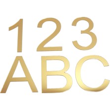 Formiqra Gold Pleksi Harf ve Sayı 1 Adet