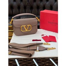 Valentino Garavani Logo Detaylı Ithal Çanta