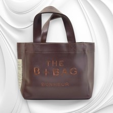 Bonheur The B+Bag Kahverengi Deri Kanvas Çanta