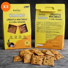Enfeso Glutensiz (3'lü Paket) Karabuğday&kırmızı Mercimekli Zeytinyğ. Kraker (3*45GR)(GLUTENSIZ/LAKTOZSUZ/VEGAN)